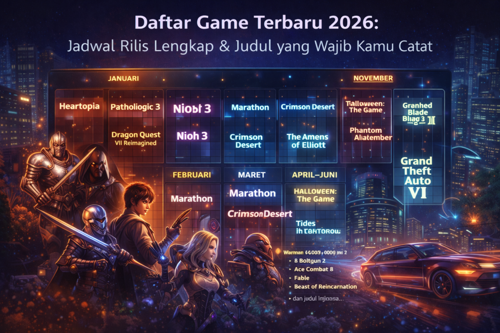 Daftar Game Terbaru 2026: Jadwal Rilis Lengkap & Judul yang Wajib Kamu Catat
